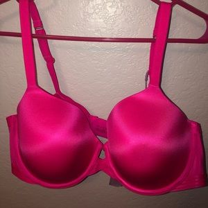 NWT Savage X Fenty Rihanna Pink Core Microfiber T-Shirt Bra Size 40DD
